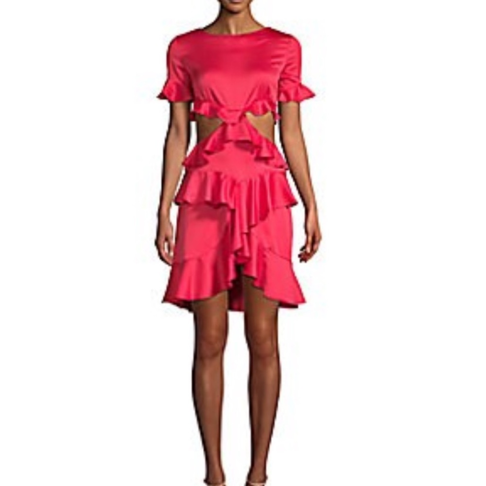 Few Moda red open back cocktail dress new with tags